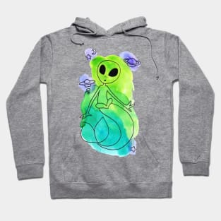 MerAlien Watercolor Hoodie